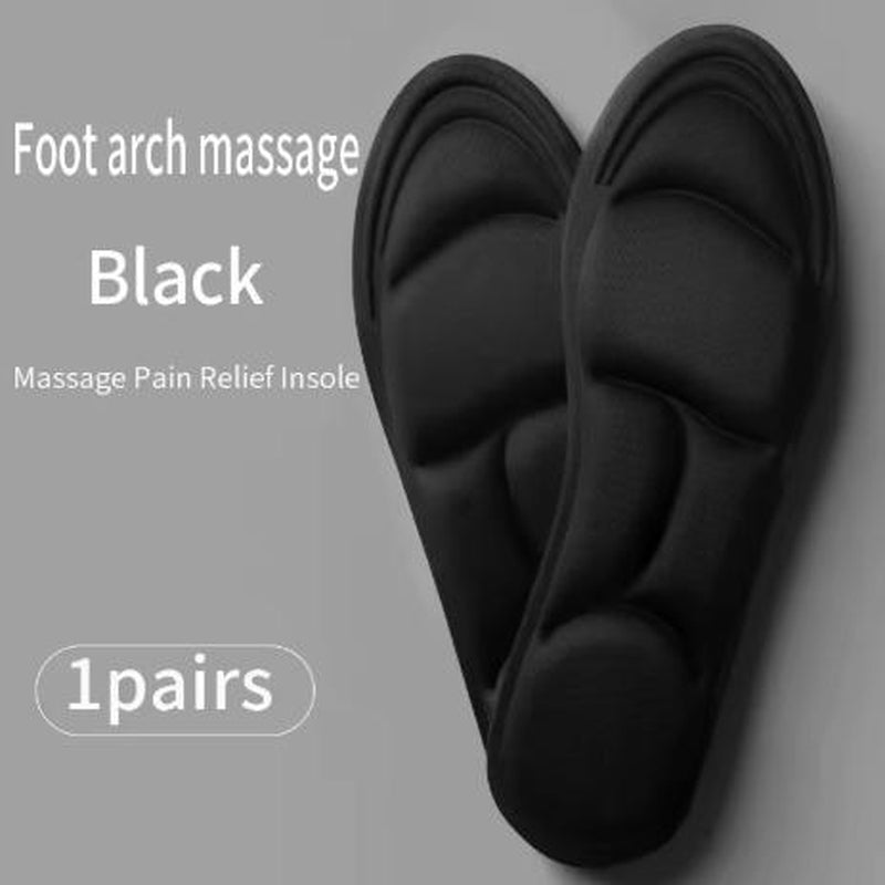 Super Soft Shock Absorption Support Rebound 5D Shoes Insoles for Feet Men Woman Running Sports Insole Arch Support Plantar Fasciitis Shoe Pads Memory Foam Shoe Sole Suitable for Outdoor Hiking(1Piar)